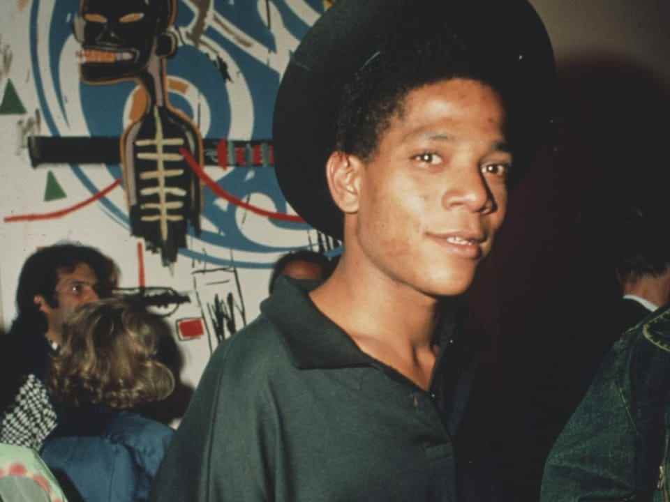 The American artist Jean-Michel Basquiat