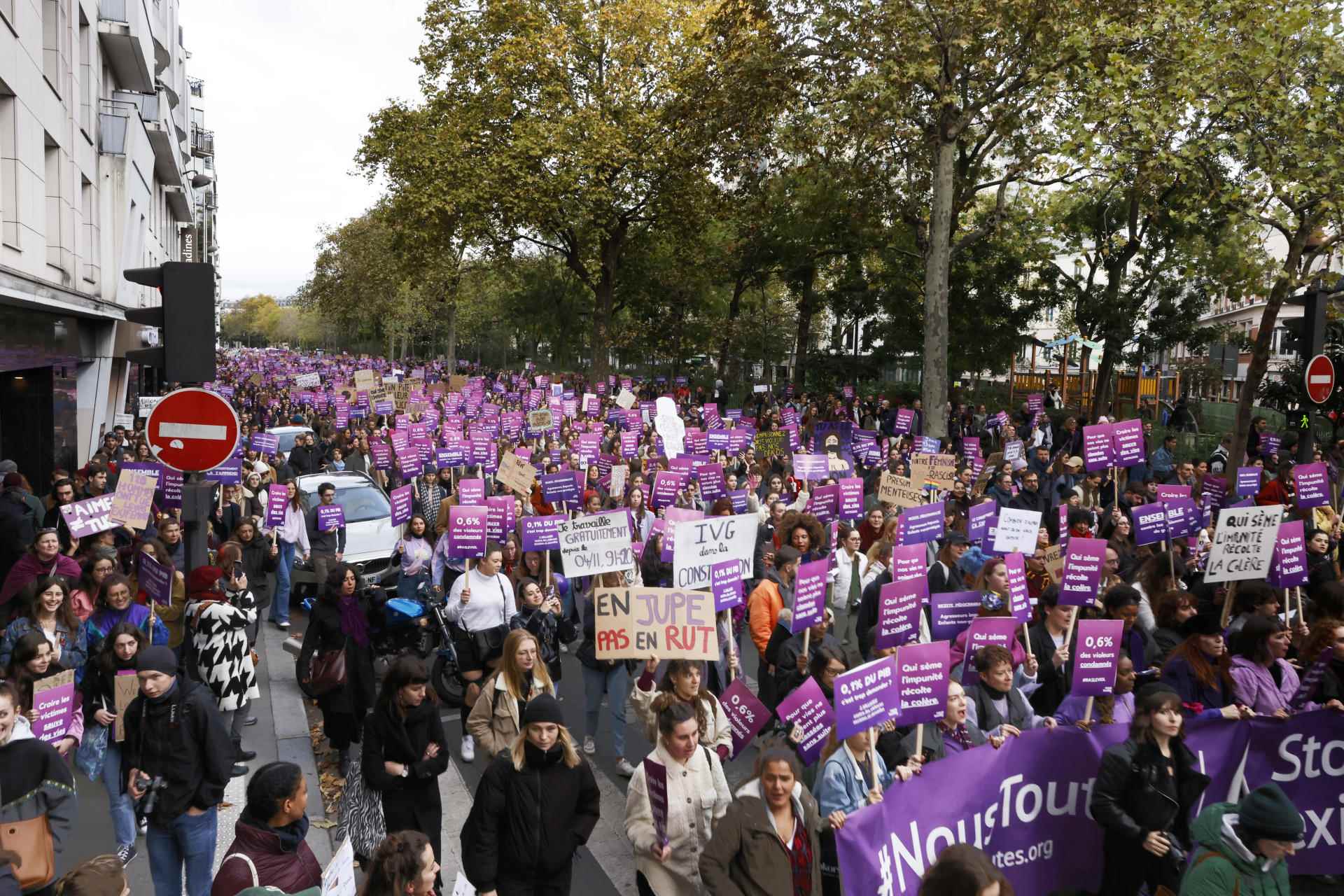 During the march against sexist and sexual violence organized by #NousToutes, November 19, 2022.