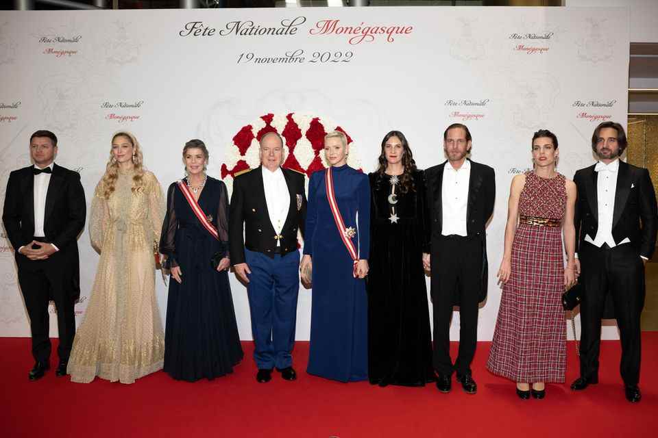 The Princely House of Monaco during the National Day celebrations 