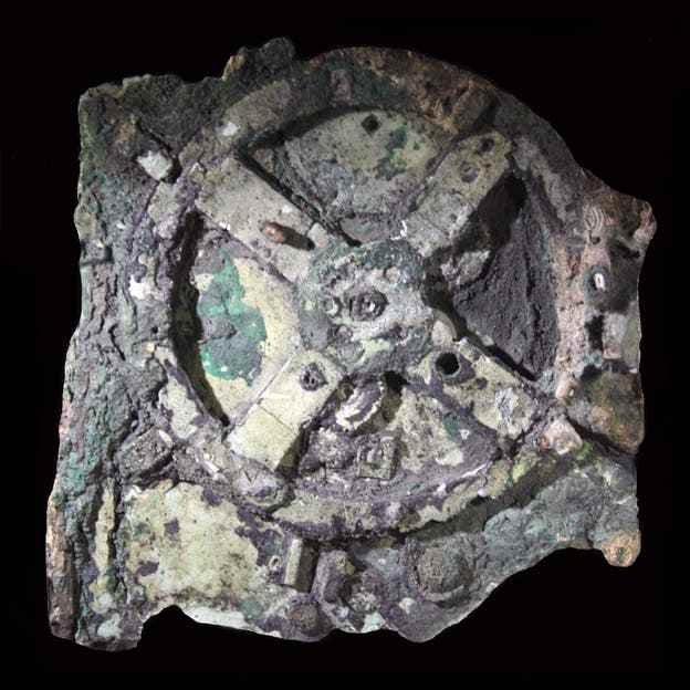 The Antikythera Mechanism dates from 70 to 60 BC.  The device can be compared to an astronomical clock.