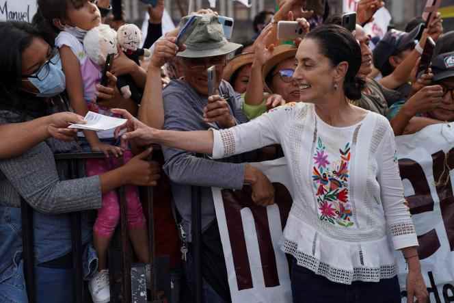 Mexico City Mayor Claudia Sheinbaum at the meeting of President Andres Manuel Lopez Obrador, could be a candidate for the next presidential election in 2024. November 27, 2022.