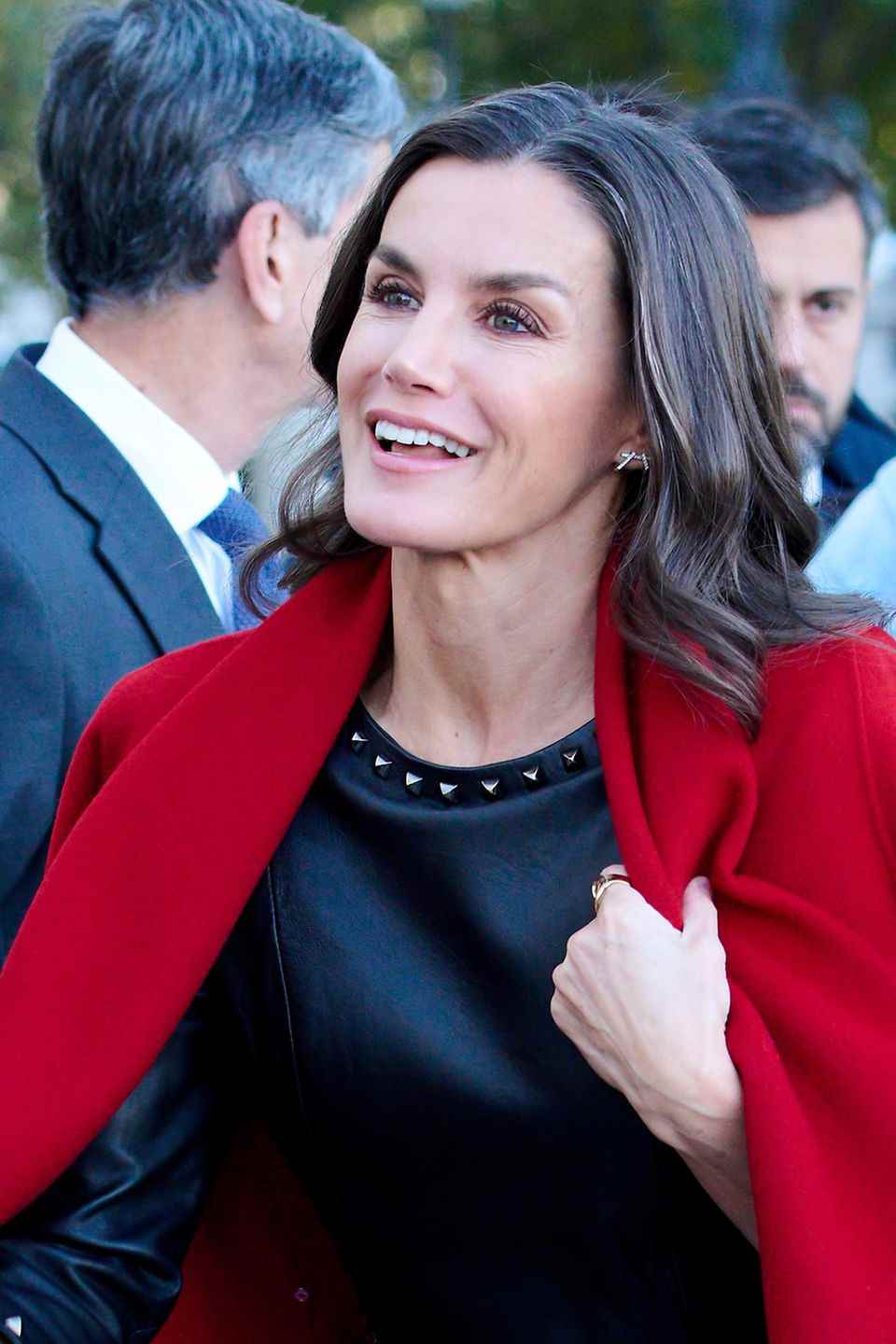 Queen Letizia at the opening of the 10th Women Lawyers Summit in Madrid.