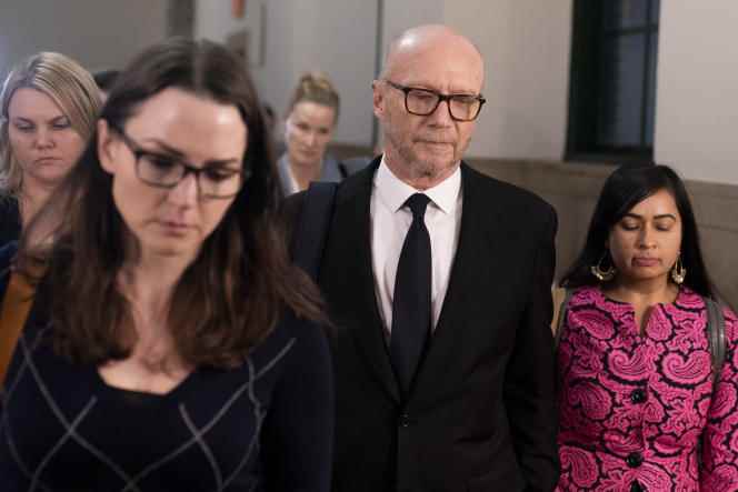 Screenwriter and director Paul Haggis leaves court on Nov. 10, 2022, in New York.