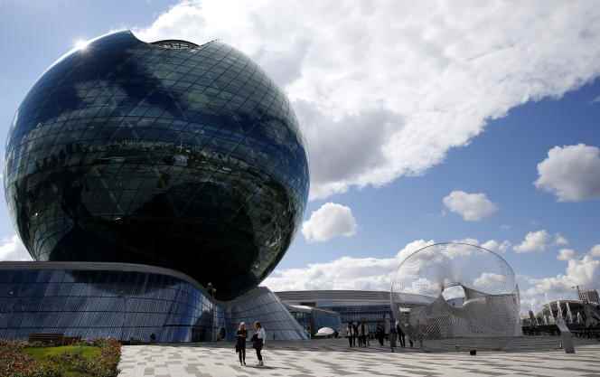 The Astana International Financial Center in Kazakhstan on September 13, 2022.