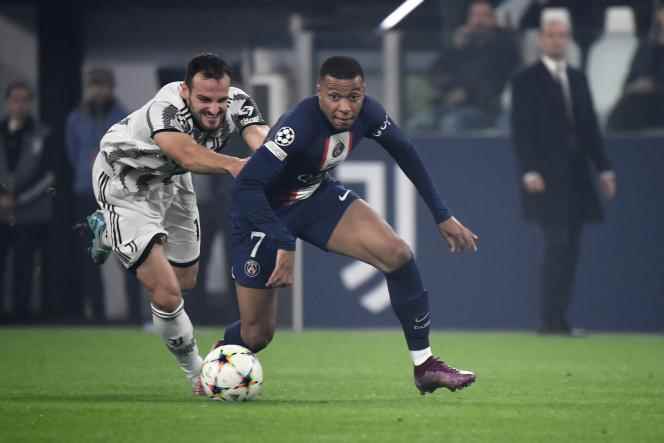 Kylian Mbappé, during the last Champions League group match against Juventus Turin, November 2, 2022, in Turin.