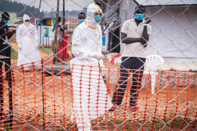 An isolation center for patients suspected of having Ebola hemorrhagic fever, in Mubende, in October 2022.