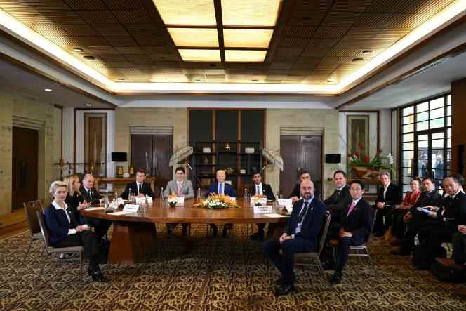 During the emergency meeting about the missile launch on Polish territory, on the sidelines of the G20 leaders' summit in Nusa Dua, Bali, Indonesia, November 16, 2022. 