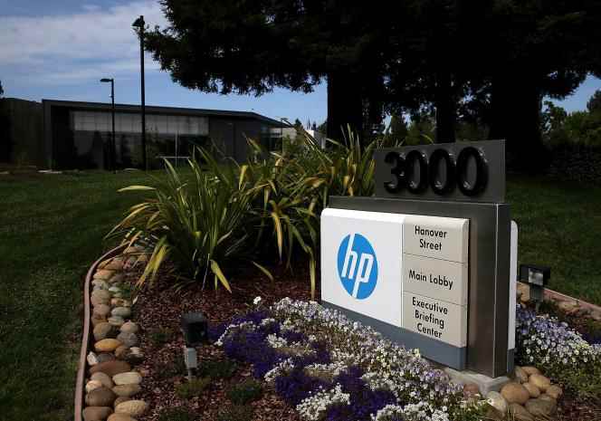 HP headquarters in Palo Alto, California on May 23, 2014.