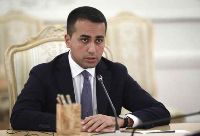 Former leader of the 5 Star Movement and Italian Foreign Minister Luigi Di Maio visits Moscow, October 14, 2020.
