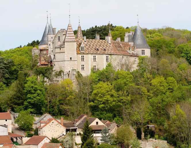 La Rochepot, in Burgundy.  The castle which overlooks the village and is its pride is now closed.