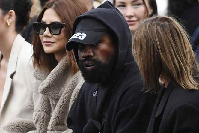American rapper Kanye West, during the Givenchy fashion show for Paris fashion week, October 2, 2022.