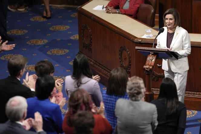 Speaker of the House of Representatives Nancy Pelosi at the Capitol in Washington on November 17, 2022. 