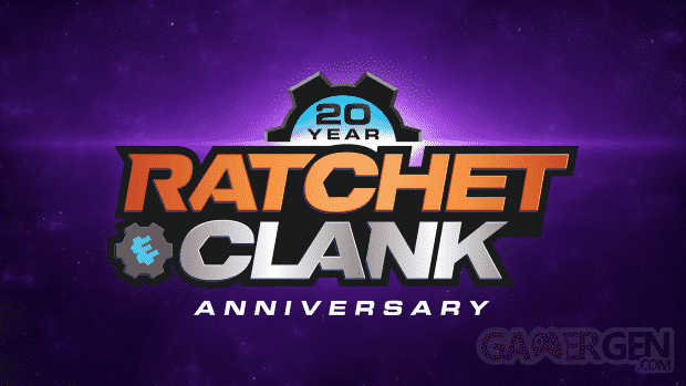 Ratchet & Clank 20th Anniversary logo