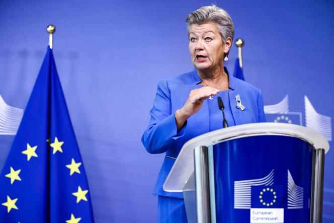 European Commissioner for Home Affairs Ylva Johansson in Brussels on September 6, 2022.