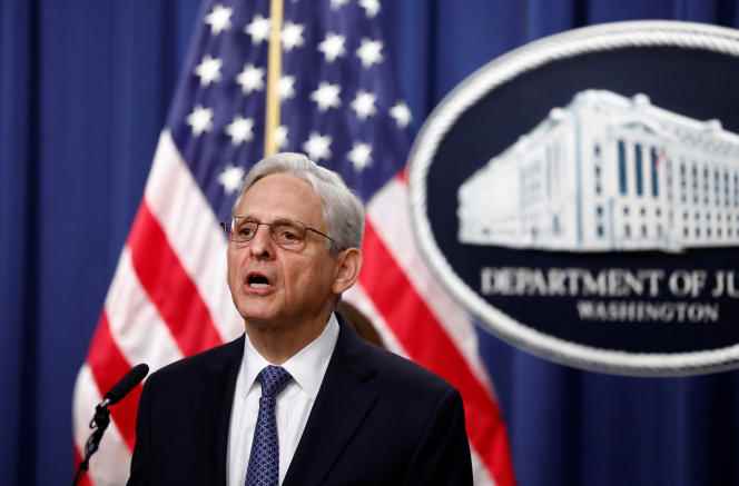Attorney General Merrick Garland, announces the appointment of Jack Smith as special prosecutor for the investigations into the actions of former President Donald Trump, in Washington, November 18, 2022. 