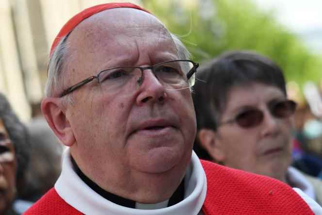 Cardinal Jean-Pierre Ricard, Archbishop Emeritus of Bordeaux, in Bordeaux, April 14, 2017. 