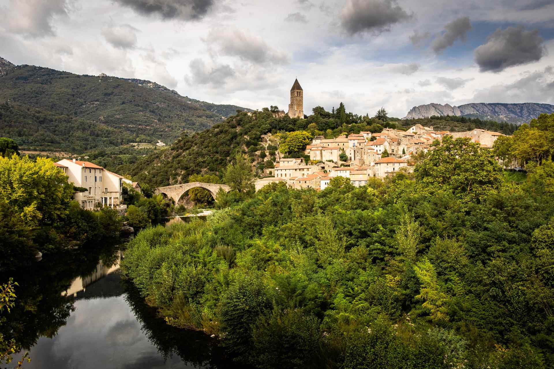 The medieval town of Olargues is listed as one of the 