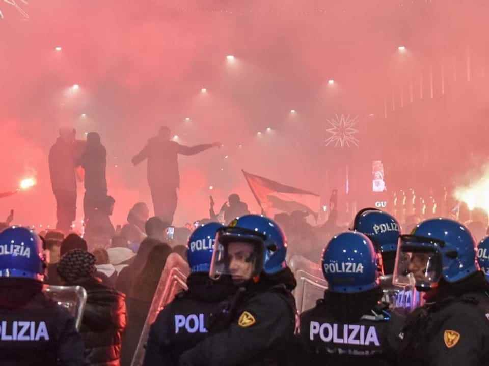 Celebrations in Milan.