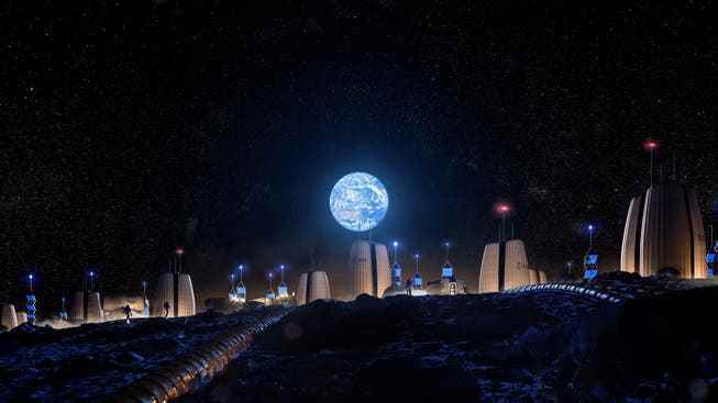 A beautiful vision: a global village on the moon.