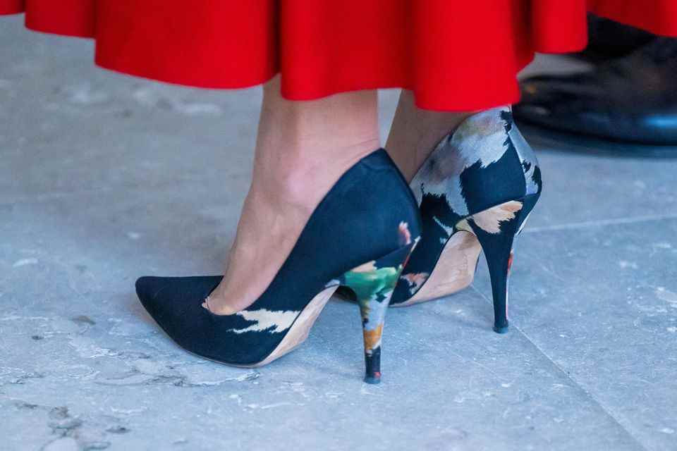 Despite the wow dress, it's Princess Victoria's shoes that cause a stir. 