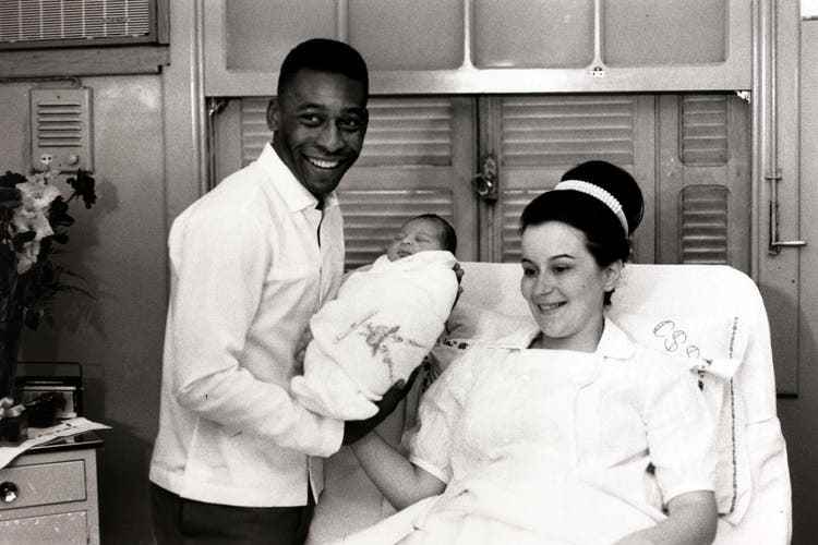 Pelé and his first wife Rosemeri became parents to Kelly Cristina in January 1967.