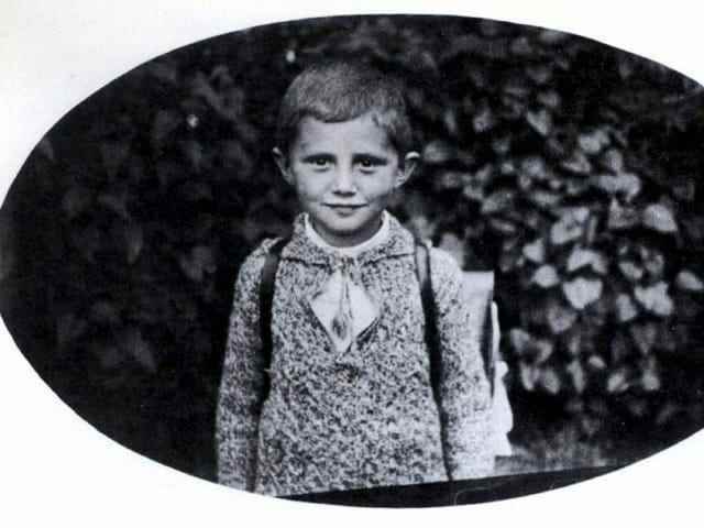 Joseph Ratzinger as a schoolboy.