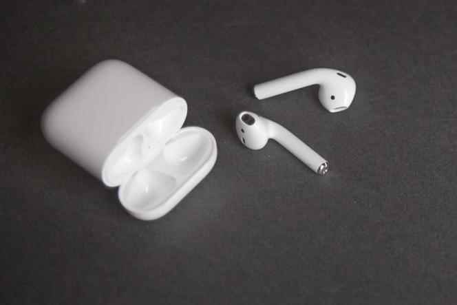 The oldest model of AirPods with the case.