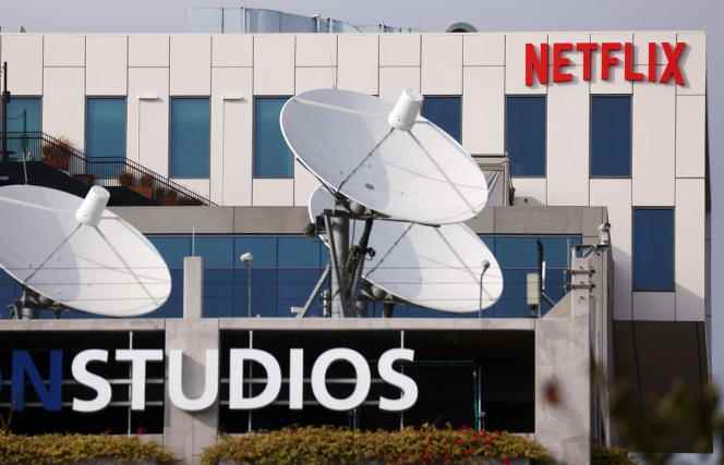 At Netflix headquarters in Los Angeles, California on October 7, 2021.