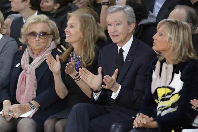 Bernard Arnault, during the presentation of Christian Dior's spring-summer collection, on January 26, 2015 in Paris. 