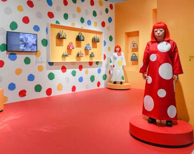 The Louis Vuitton x Yayoi Kusama collection, previewed at the Art Basel Miami fair, held from December 1 to 3.