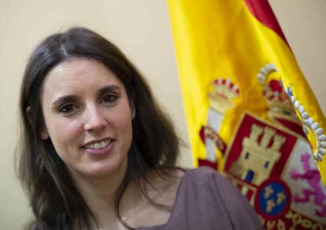 Spain's Minister for Equality, Irene Montero, behind the law with perverse effects, in 2021.