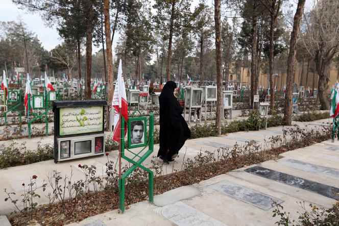 In the cemetery of Behesht-e Zahra, in 2016, the grave of a fighter killed during the 1979 revolution.