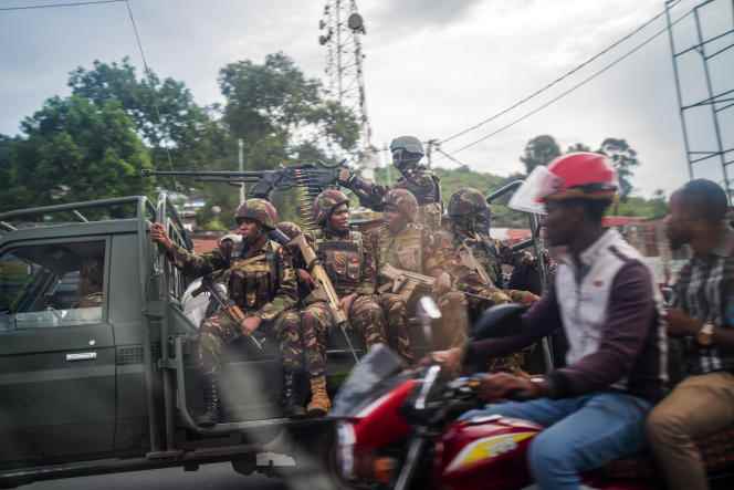 Kenyan forces cross Goma (Democratic Republic of Congo), November 25, 2022.
