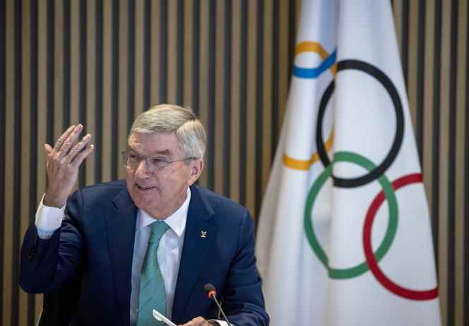Thomas Bach, president of the International Olympic Committee, at the headquarters of the organization, in Lausanne, on December 5, 2022. 
