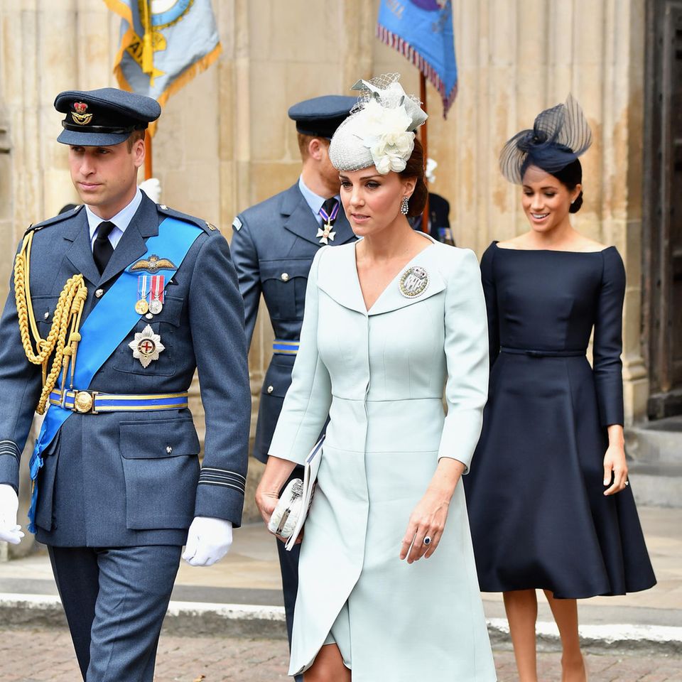 Prince William, Catherine, Princess of Wales, Prince Harry and Duchess Meghan