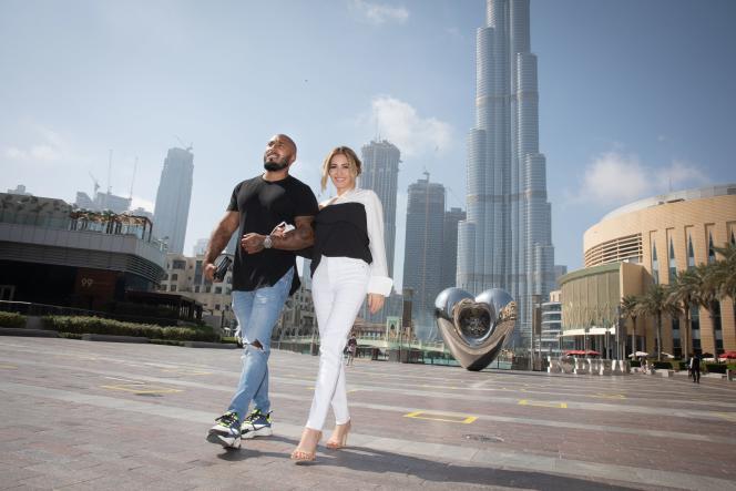 Marc Blata and his wife Nadé, in Dubai, February 11, 2021.