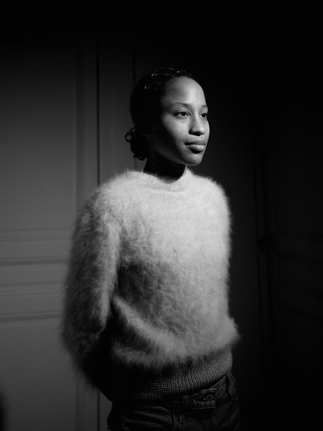 Zélikha Dinga in her apartment in Paris on January 18, 2023.