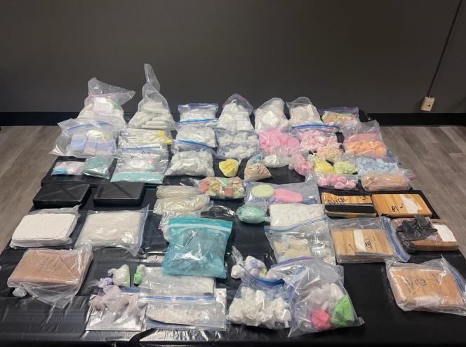 42 kilos of fentanyl seized by police in Alameda County, California on December 20, 2022.