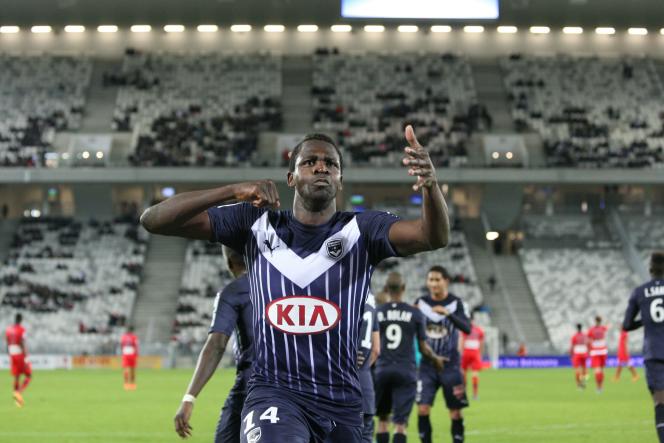 Cheick Diabaté, former player of the Girondins, at the Matmut Atlantique stadium, in Bordeaux, on March 5, 2016.