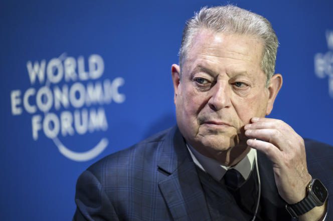 Al Gore, former vice president of the United States, at the World Economic Forum, in Davos, Switzerland, Tuesday, January 17, 2023.