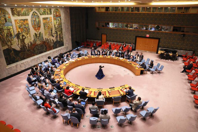 Meeting of the UN Security Council, in New York, on October 27, 2022.