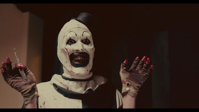 Art the clown (David Howard Thornton) in “Terrifier 2”, by Damien Leone.