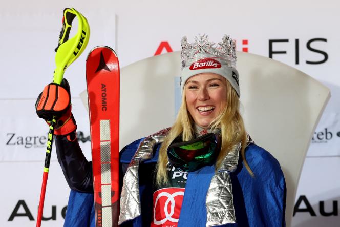 Mikaela Shiffrin crowned queen of Zagreb after her victory in the slalom on Wednesday January 4, the 81st of her career in the World Cup.