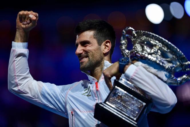 A year after being deprived of the tournament, Novak Djokovic won his tenth trophy at the Australian Open on Sunday January 29, after his victory in the final against the Greek Stefanos Tsitsipas.