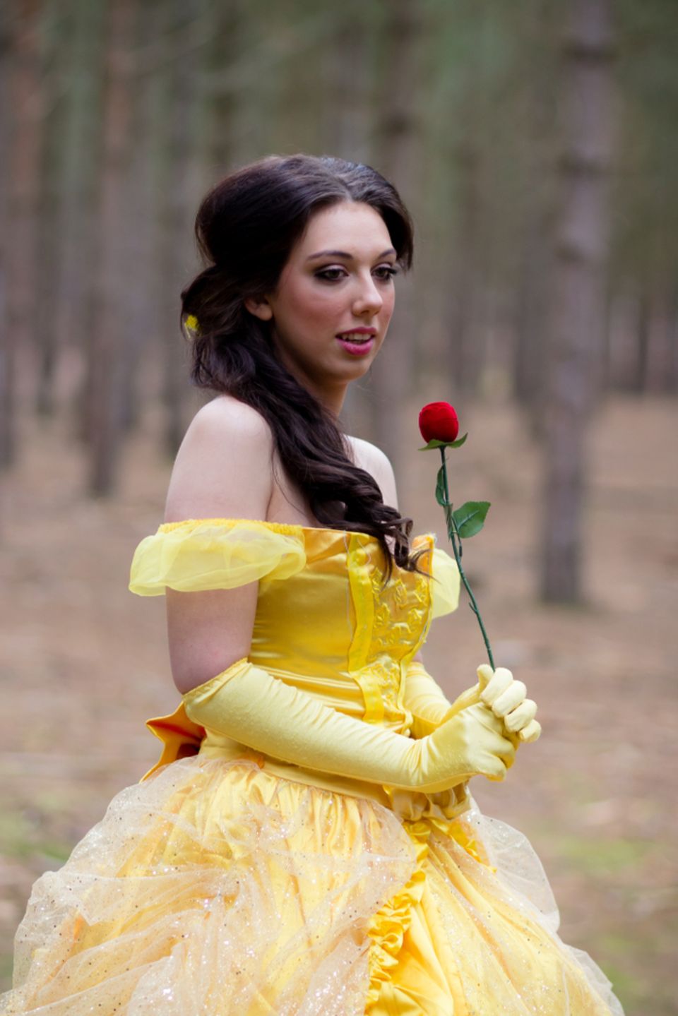 Childhood Heroes: Woman dressed as Belle