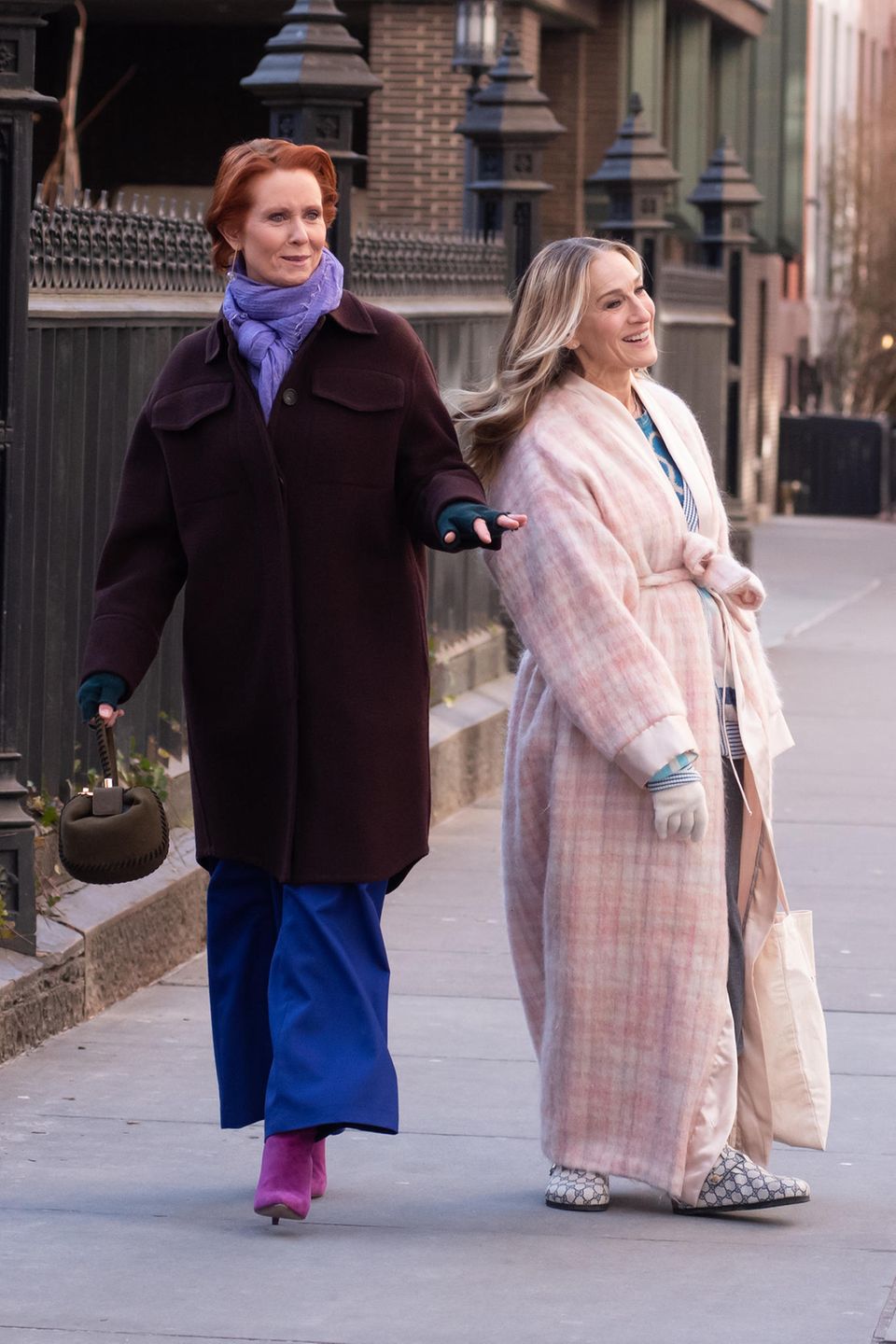Is Sarah Jessica Parker wearing the trend collab of the year here?
