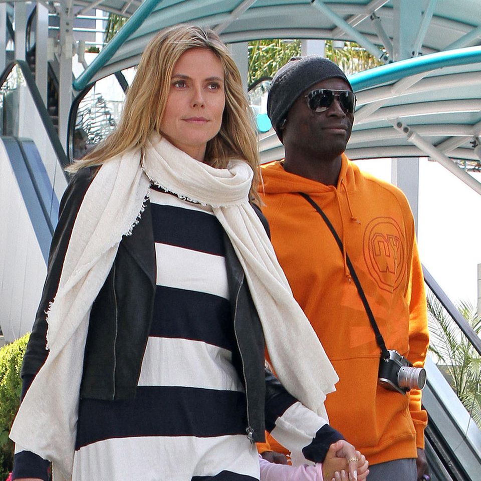 Is there already a crisis here?  Heidi Klum and Seal out and about in Los Angeles in June 2011