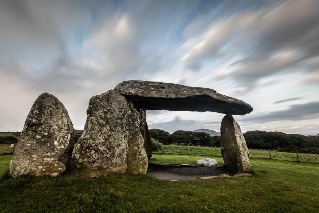 The megalith of Pentre Ifan, erected 3,500 years before our era.