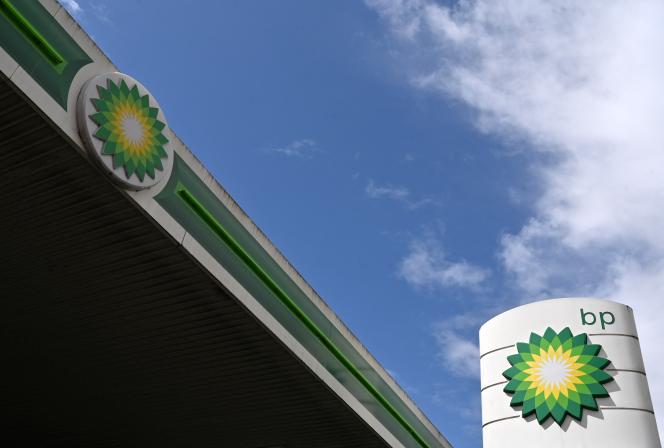 BP service station, in London (United Kingdom), on May 12, 2021.