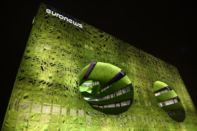 Euronews headquarters in Lyon, October 15, 2015.